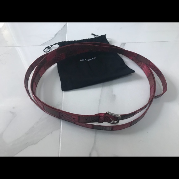 Dolce & Gabbana Python Wrap Around Belt. Authentic - Picture 5 of 7